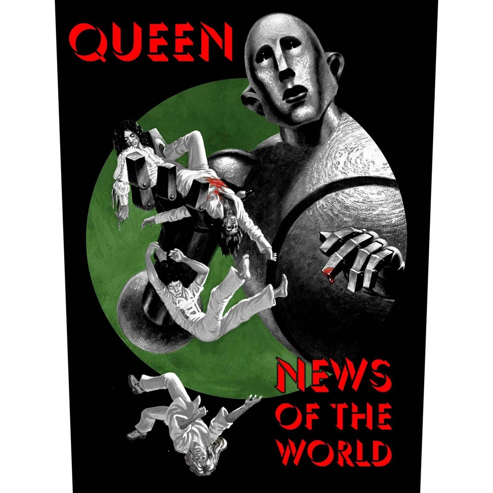 QUEEN official XLG back patch -NEWS OF THE WORLD - Image 1 of 1
