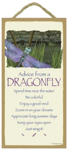 Advice from a DRAGONFLY Be Colorful Enjoy a good reed Just Wing it... Sign 934 - Picture 1 of 3