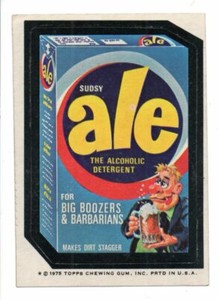 1975 Wacky Packages Series 13    ALE    Tan Back