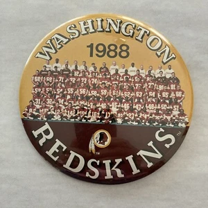 GROSSER 6" Knopfstift 1988 Washington Redskins Sport Neu aus altem Lagerbestand - Bild 1 von 3