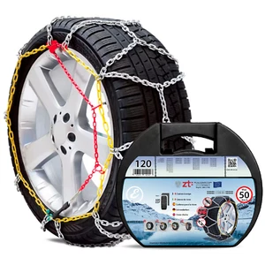 Catene neve auto metallo 9 mm omologate TUV GS Onorm montaggio rapido gruppo 120 - Foto 1 di 7