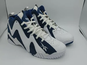 REEBOK KAMIKAZE II MID OG WHITE NAVY GX6227 Size 11 BRAND NEW - Picture 1 of 7