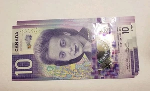 2018 10 dollars Canadian bank note with Wilkins-Poloz singatures Prefiz FFB - Picture 1 of 2