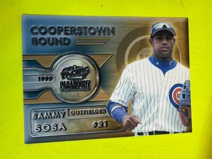 69396 1999 Paramount Cooperstown Bound #4 Sammy Sosa BK $12,50 - Imagen 1 de 3