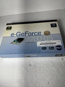 NIB | EVGA NVIDIA e-GeForce 7200 GS 256 MB DDR2 PCI Express x16 Video Card (3) - Picture 1 of 2