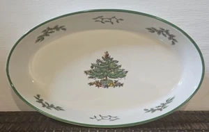 Spode Christmas Tree 14 Inch Oven to Table Oval Baker Dish Made in England - Picture 1 of 4