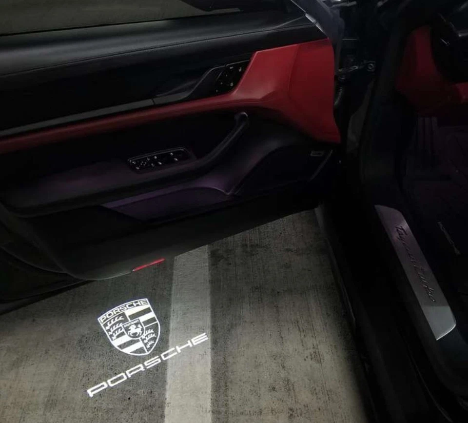 Projector LED Puddle Lights Fits Porsche 911 Cayman Macan Boxster Cayenne Models - Image 1 of 1