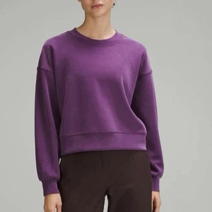 Lululemon Softstreme Perfectly Oversized Cropped Crew Dramatic Magenta Purple 6 - Bild 1 von 5