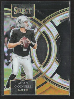 2023 Panini Select #163 Aidan O'Connell Black and Gold Prizms Die Cuts RC - Image 1 of 2
