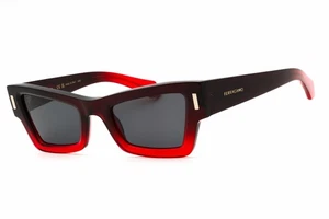 SALVATORE FERRAGAMO SF2006S 615 Sunglasses Red Gradient Frame Grey Lenses 53mm - Picture 1 of 4
