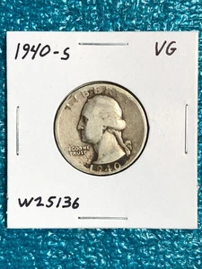 U.S. Coin Silver 90% 1940 S Washington Quarter - Picture 1 of 3
