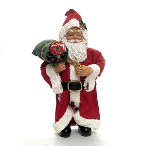 Vintage Weihnachtsmann mit Tasche mit Geschenken Harz Preis Produkte 7,25 cm groß - Bild 1 von 2