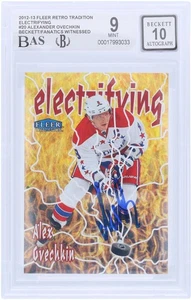 Alexander Ovechkin Capitals Signed 2012-13 Fleer Electrifying #20 BAS 9/10 Card - Picture 1 of 3
