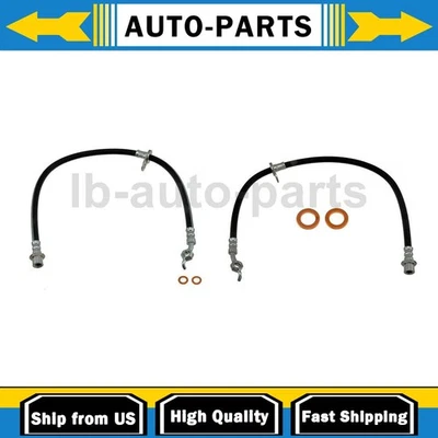 For Toyota Tacoma 3.4L 4WD RWD 1995-2004 2x Brake Hose Front - Image 1 of 4
