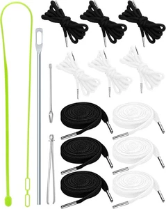 Kit de 16 cuerdas con cordón FIVEIZERO - 12 cuerdas con capucha blanco y negro  - Imagen 1 de 6