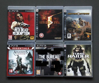 Lot of 6 PS3 Games Bundle - Tested Works - Resident Evil MotorStorm Tomb Raider - Image 1 of 4