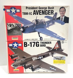 2x LOT 1/48 LINDBERG GEORGE BUSH AVENGER #70575 + 1/64 B-17G THUNDERBIRD #75309 - Bild 1 von 3