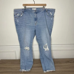 Abercrombie & Fitch The Mom High Rise lavaggio medio leggero invecchiato 37L - Foto 1 di 9