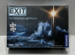 Kosmos EXIT The Game The Deserted Lighthouse Board Game 4 Puzzles New Sealed  - Picture 1 of 6