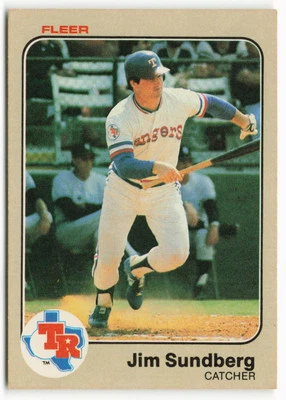 1983 Jim Sundberg Fleer - Texas Rangers - Image 1 of 2