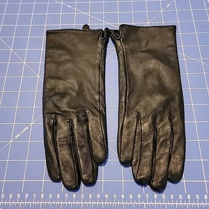 Women's Black Driving Gloves Size Lg Polyester - Picture 1 of 3