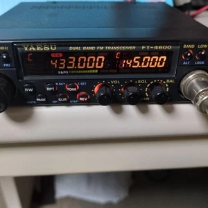 Yaesu FT-4600 transceiver & ALINCO DM-003 set w/ Power Cable Tested Used Japan - Picture 1 of 10