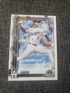 2025 Topps Holiday Roki Sasaki #H23 Cookie Back SP Los Angeles Dodgers Rookie - Picture 1 of 2
