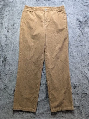 Pantalones de pana de pierna recta para mujer Appleseed's talla Petite 12 caqui Foto 1 de 4