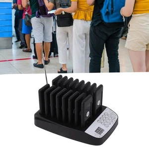 Black 16 Pieces Distancing Keeping Pagers Restaurant Pager System With Vibrat SL - Photo 1/12