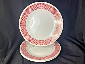 Set/Lotto di 4 - Piatti Corelle Bayside Dots Red 11" - Fuori Produzione - Foto 1 di 7