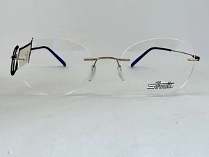 NEW Silhouette 5500 BB 7530 Gold Plumb 53.19.140 Colorwave Eyeglasses Frames - Picture 1 of 14