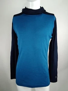 SmartWool Men Classic Thermal Merino Baselayer Hoodie Blue Medium 16359-N83 - Picture 1 of 10