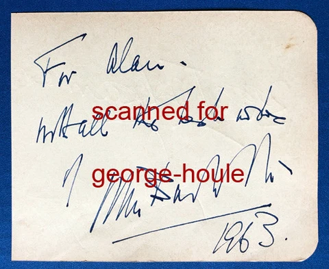 JOHN BARBIROLLI - SIGNED - BOBBY VEE - BRITISH CONDUCTOR - TEEN IDOL Cover