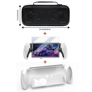 For PlayStation Portal Carrying Case+Screen Protector Film & TPU Protective Case - Picture 1 of 25