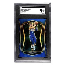 2020-21 Panini Select LaMelo Ball Premier Retail Blue Prizm Rookie RC SGC 9
