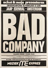Bad Company Concert Poster 1976 Original Amsterdam, The Netherlands