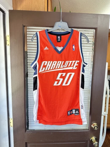 Authentic Emeka Okafor #50 Charlotte Bobcats Vintage NBA Basketball Jersey Cover