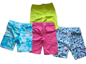 Spotted Zebra Girls Lot of 4 Biker Shorts Back To School SUMMER mermaid Sz Small - Picture 1 of 9