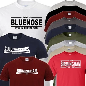 Birmingham football t shirt zulu warrior keep right on blue nose novelty gift - Picture 1 of 42