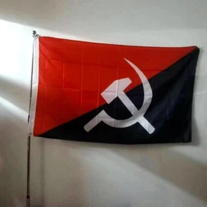 Telas de poliéster de 3x5 pies bandera comunista pancartas colgantes para decoración - Imagen 1 de 7