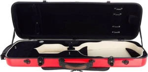 FR Étui pour violon en fibre de verre Fiber Oblong 4/4 M-case Rouge Bleu Marine - Picture 1 of 11