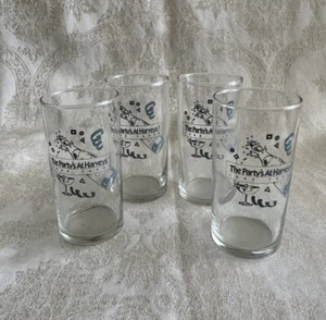 Vintage Harveys Hotel Casino Lake Tahoe - Barware Set of 4 Party's at Harveys 90 - Picture 1 of 7