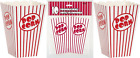 Unique Industries Red and White Striped Popcorn Boxes-6" x 4.25", 10 Pcs 