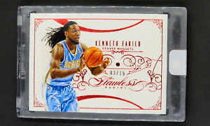 2013 Panini Flawless Red #52 Kenneth Faried /15 Uncirculated *Real Ruby in Card*