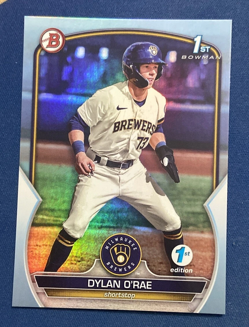 2023 Bowman 1st Edition Dylan O'Rae Sky Blue Foil Parallel #BPPF-143 Milwaukee