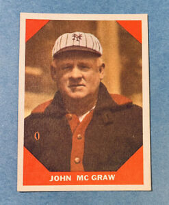 1960 Fleer Baseball Greats #66 John McGraw New York Giants HOF No Creases