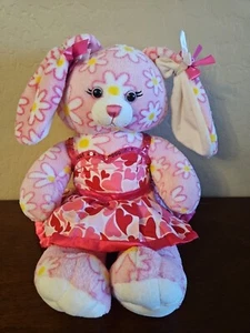 Build A Bear FLORES FLAROL CONEJO CONEJO 15" Peluche Rosa Animal de Peluche - Imagen 1 de 3