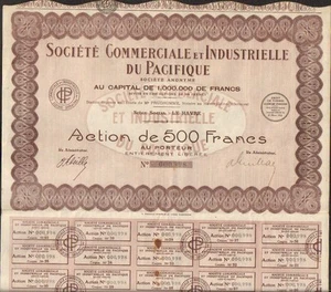 Société Commerciale & Industrielle du PACIFIQUE ( LE HAVRE 76) (Q) - Bild 1 von 1