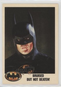 1989 Topps Batman Factory Set Glossy Batman Bruised but not Beaten! #122 oi7
