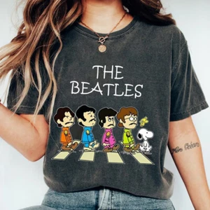 The Beatles Abbey Road Cartoon Cute Tee Shirt Gift Men Women All Size S-5XL - Picture 1 of 4